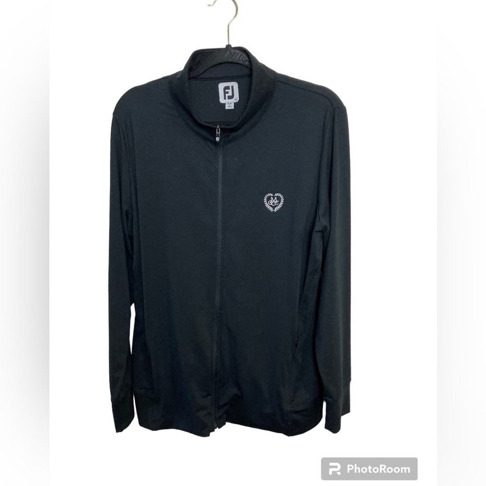 FootJoy black full zip golf jacket. MGCC. XL